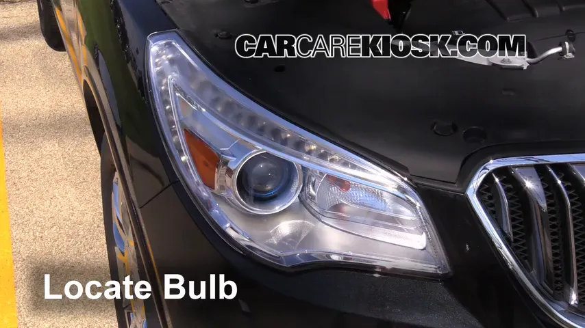 2013 Buick Enclave 3.6L V6 Lights Highbeam (replace bulb)